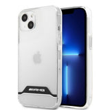 AMG iPhone 13 Skal Electroplated Horizontal Stripes Vit Transparent