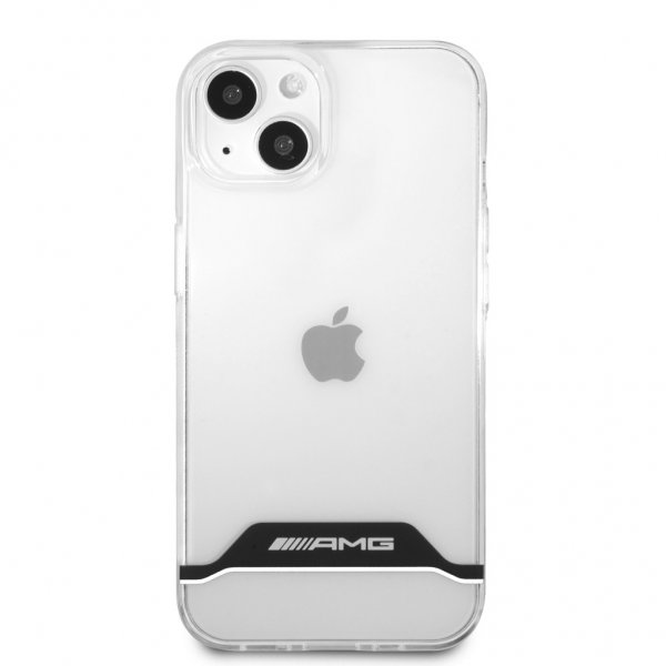 AMG iPhone 13 Skal Electroplated Horizontal Stripes Vit Transparent