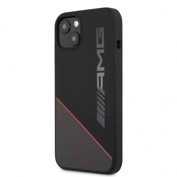 AMG iPhone 13 Mini Skal Liquid Silicone Two Tone Svart
