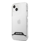 AMG iPhone 13 Mini Skal Electroplated Horizontal Stripes Vit Transparent