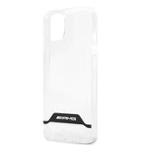 AMG iPhone 13 Mini Skal Electroplated Horizontal Stripes Vit Transparent