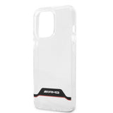 AMG iPhone 13 Pro Max Skal Electroplated Horizontal Stripes Röd Transparent
