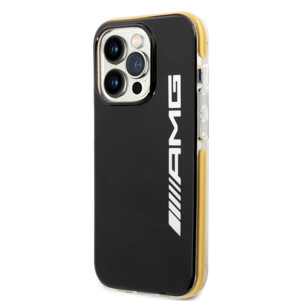 AMG iPhone 14 Pro Max Skal med Logo Svart Gul
