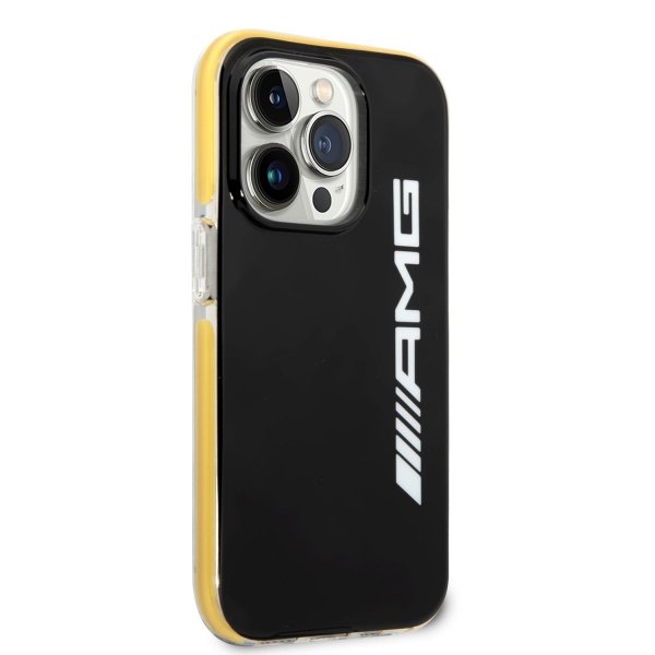 AMG iPhone 14 Pro Max Skal med Logo Svart Gul