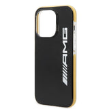 AMG iPhone 14 Pro Max Skal med Logo Svart Gul