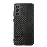 AMG Samsung Galaxy S21 FE Skal Leather Stripe Carbon Svart