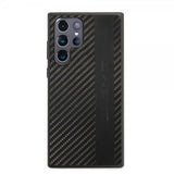 AMG Samsung Galaxy S22 Ultra Skal Leather Stripe Carbon Svart