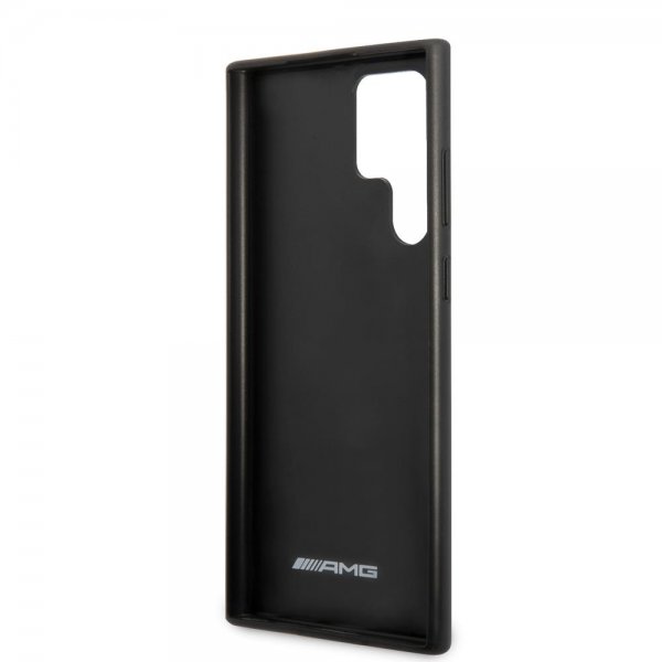 AMG Samsung Galaxy S22 Ultra Skal Leather Stripe Carbon Svart