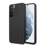 AMG Samsung Galaxy S22 Skal Leather Stripe Carbon Svart