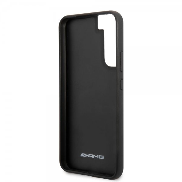 AMG Samsung Galaxy S22 Skal Leather Stripe Carbon Svart