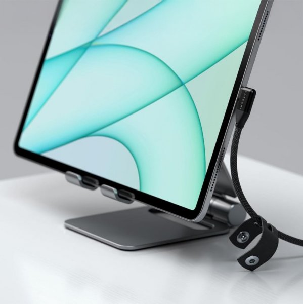 Satechi Vinklad Data- och laddningskabel USB-C 1m Svart