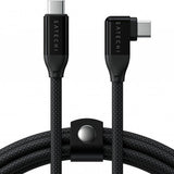 Satechi Vinklad Data- och laddningskabel USB-C 1m Svart
