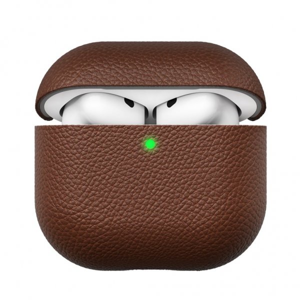 KeyBudz AirPods 4 Skal Artisan Series Natural Brown