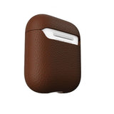 KeyBudz AirPods (1/2) Skal PodSkinz Äkta Läder Brun