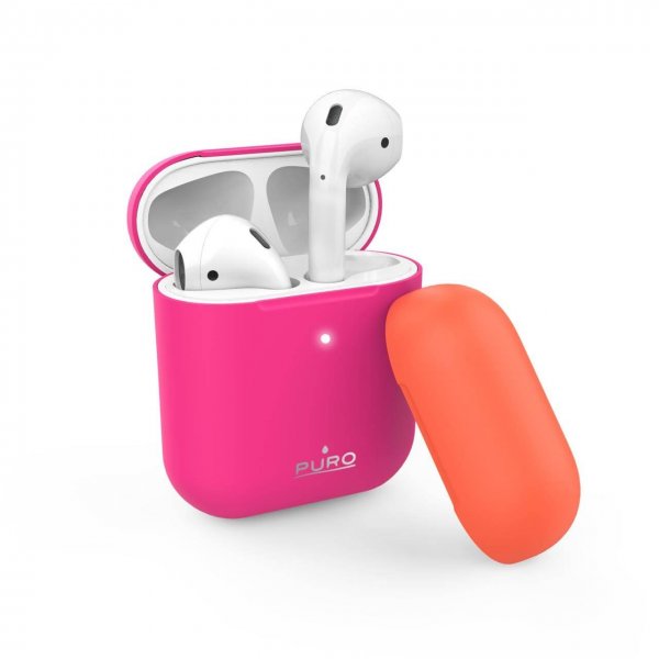 Puro AirPods 1/2 Skal Icon Fuchsia