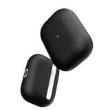 KeyBudz AirPods Pro Skal PodSkinz Äkta Läder Svart