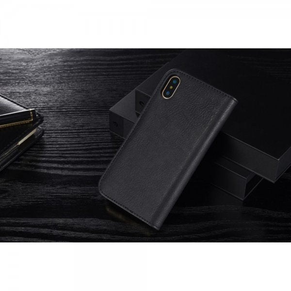 Dg.Ming iPhone X/Xs Plånboksfodral Löstagbart Skal Svart