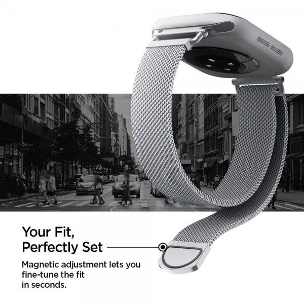 Spigen Apple Watch 38/40/41/42mm Armband WBM4 Silver
