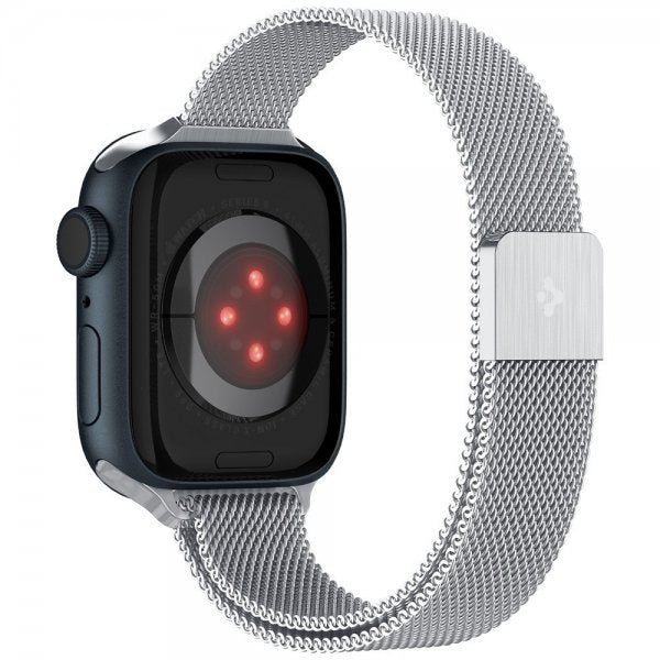 Spigen Apple Watch 38/40/41/42mm Armband Metal Fit Silver