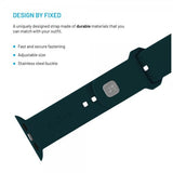 Fixed Apple Watch 38/40/41/42mm Armband Silicone Sporty Strap Mörkgrön