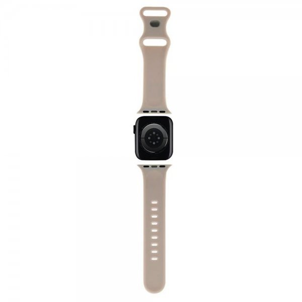 Hello Kitty Apple Watch 38/40/41/42mm Armband Liquid Silicone Beige