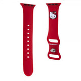 Hello Kitty Apple Watch 38/40/41/42mm Armband Liquid Silicone Röd