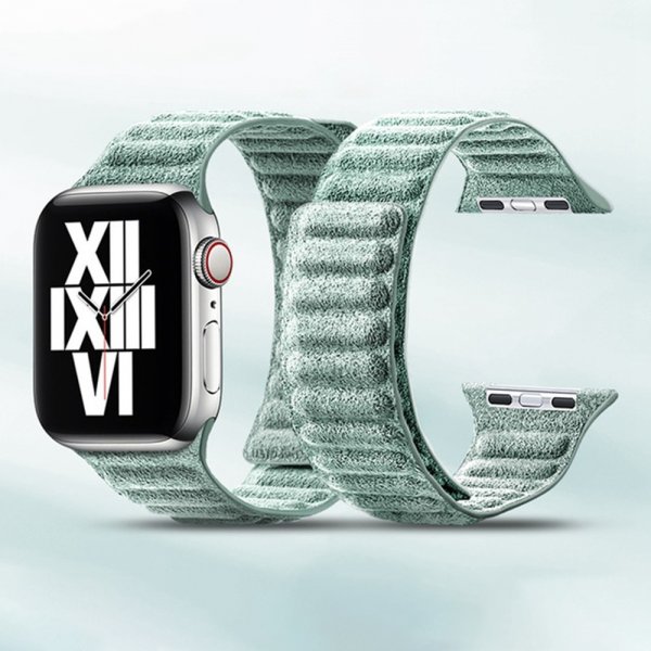 Apple Watch 38/40/41/42mm Armband Mocka Grön