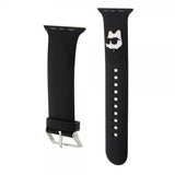 Karl Lagerfeld Apple Watch 38/40/41/42mm Armband Rubber NFT Choupette Svart