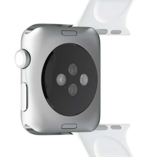 Puro Apple Watch 38/40/41/42mm Armband ICON Silicone Band Vit