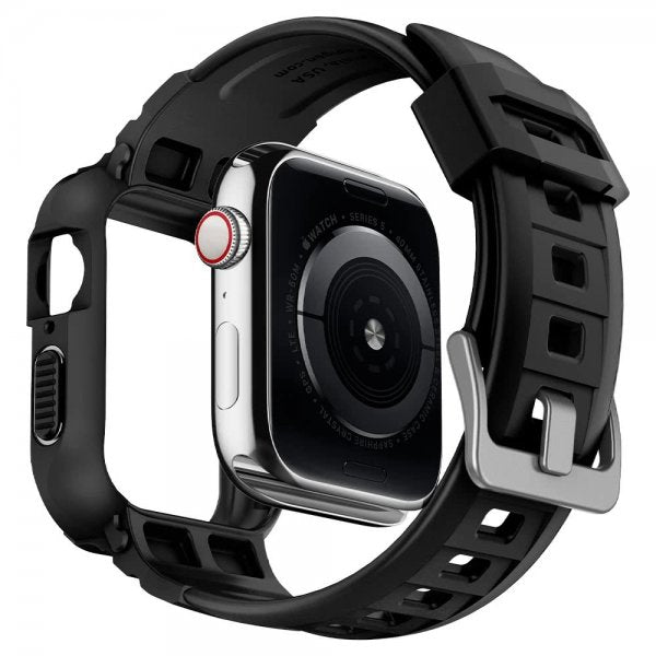 Spigen Apple Watch 40/41mm Skal med armband Rugged Armor Pro Svart
