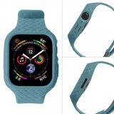 Apple Watch 41mm Armband Vävtextur Grönblå