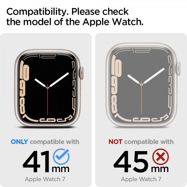Spigen Apple Watch 41mm Skal med Armband Liquid Air Pro Svart