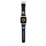 Karl Lagerfeld Apple Watch 42/44/45/Apple Watch Ultra Armband Rubber NFT Karl & Choupette Svart