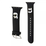 Karl Lagerfeld Apple Watch 42/44/45/Apple Watch Ultra Armband Rubber NFT Karl & Choupette Svart
