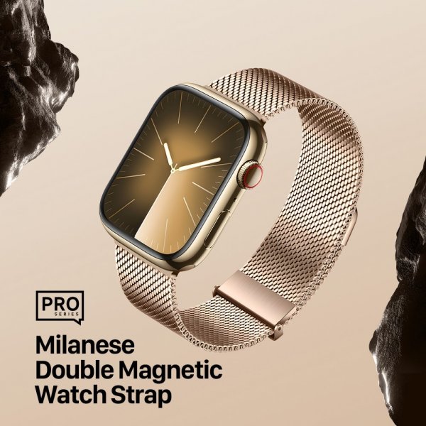 Dux Ducis Apple Watch 44/45/46mm/Apple Watch Ultra Armband Milanese Pro Series Guld
