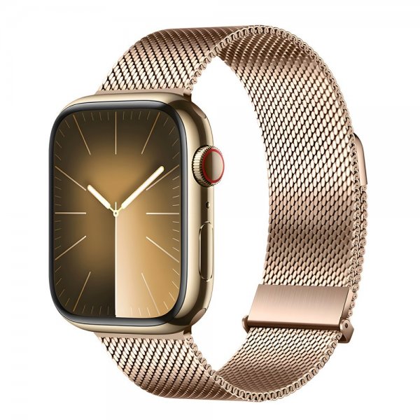Dux Ducis Apple Watch 44/45/46mm/Apple Watch Ultra Armband Milanese Pro Series Guld