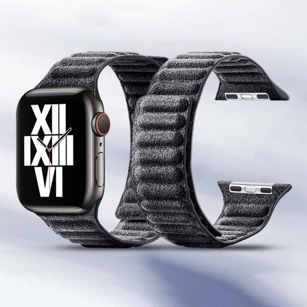 Apple Watch 44/45/46mm/Apple Watch Ultra Armband Mocka Svart
