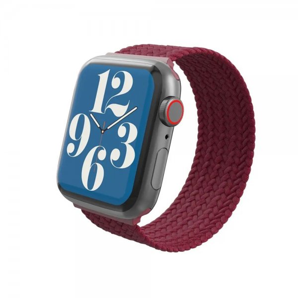 Gear4 Apple Watch 44/45/46mm/Apple Watch Ultra Armband Braided Watch Band Medium Wine