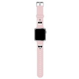 Karl Lagerfeld Apple Watch 42/44/45mm/Apple Watch Ultra Armband Karl & Choupette Rosa
