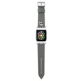 Karl Lagerfeld Apple Watch 42/44/45mm/Apple Watch Ultra Armband Saffiano Silver