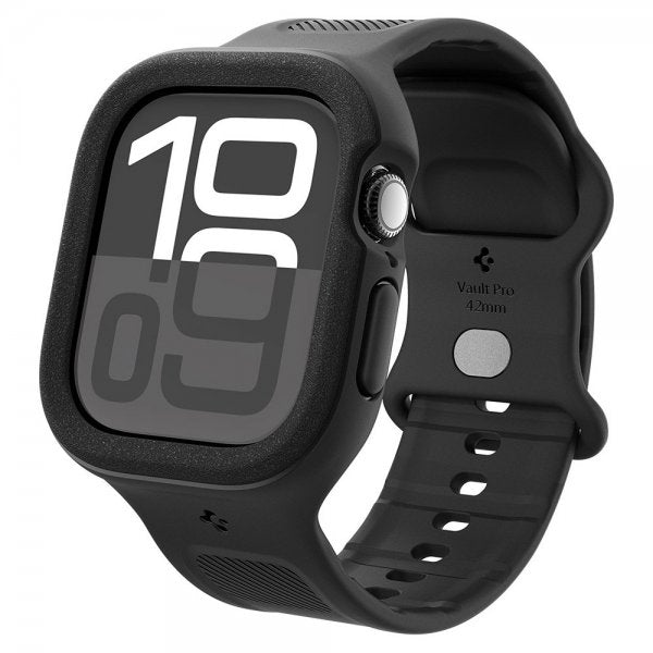 Spigen Apple Watch 42mm (Series 10/11) Armband och Skal Vault Pro Matte Black