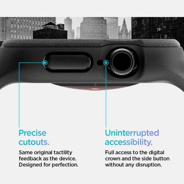 Spigen Apple Watch 42mm (Series 10/11) Armband och Skal Vault Pro Matte Black