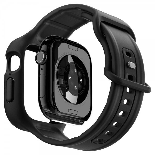 Spigen Apple Watch 42mm (Series 10/11) Armband och Skal Vault Pro Matte Black