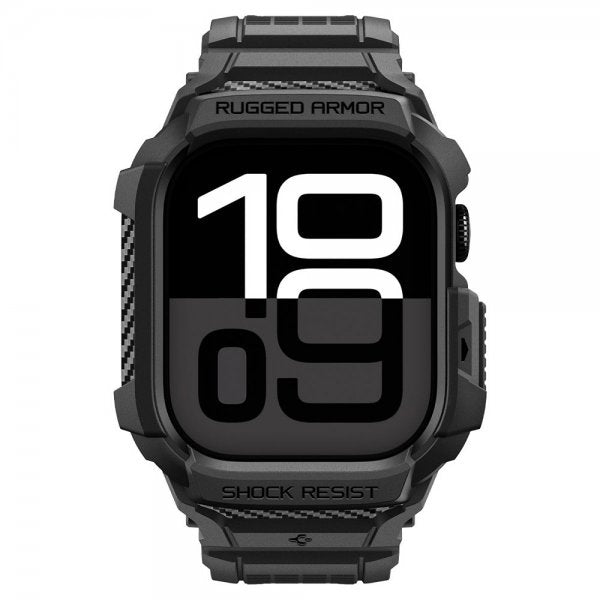 Spigen Apple Watch 42mm (Series 10/11) Armband Rugged Armor Pro 2 Matte Black