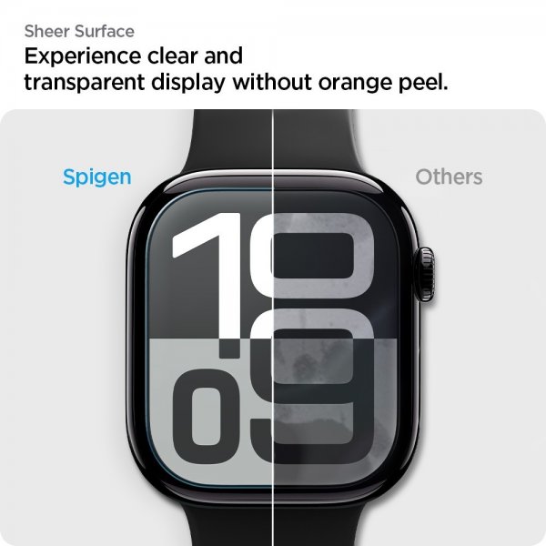 Spigen Apple Watch 42mm (Series 10/11) Skärmskydd EliteShield EZ Fit 2-pack