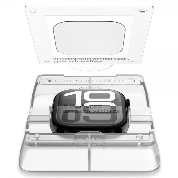 Spigen Apple Watch 42mm (Series 10/11) Skärmskydd EliteShield EZ Fit 2-pack