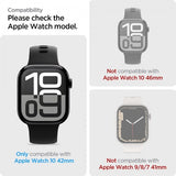 Spigen Apple Watch 42mm (Series 10/11) Skärmskydd EliteShield EZ Fit 2-pack