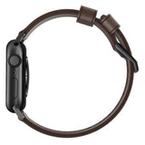 Nomad Apple Watch 44/45/46mm/Apple Watch Ultra Armband Modern Band Black Hardware Rustic Brown