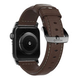 Nomad Apple Watch 44/45/46mm/Apple Watch Ultra Armband Traditional Band Black Hardware Rustic Brown