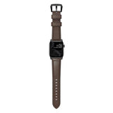 Nomad Apple Watch 44/45/46mm/Apple Watch Ultra Armband Traditional Band Black Hardware Rustic Brown
